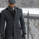 Men grey woolen Overcoat Vintage Long Trench Coat Men new Jacket Coat Men Casual Long Solid Windbreak Coat winter Outwear christmas gift