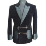 christmas gift for menMen's Black Velvet Smoking Jackets Quilted Hosting Dinner Party Wear Blazers