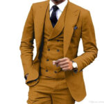 christmas men suitsMen's Luxury 3 Piece Suit Wedding Party Wear Evening Host Dinner Jacket+ Pant + Vest-coat