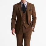 Men tweed suit brown Wedding Suit Groom Wear Suit 3 Piece Suit  Party Wear Suit For Men Dinner Suit  men brown suit tweed suit winter suit