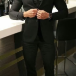 Black 2 Piece | Men Suit black Wedding Suit groomsmen suit beach wedding suit black men formal suit gift for men black tuxedo suit