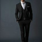 black 3 piece  Men Suit black  Wedding Suit groomsmen suit beach wedding suit black men formal suit  gift for men black tuxedo suit