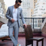 Grey men suit groom grey suit wedding men suit Tuxedo Suits 2 Piece Suit Slim fit  Grey Suit Jacket pant groomsmen suit grey formal suit