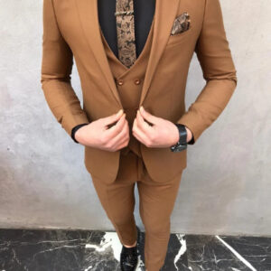 Men suit rustic brown 3 Piece Suit Wedding Groom Wear Dinner Suit Men Slim Fit Suit Men Tuxedo Suit Groom men suit,read a proper discription